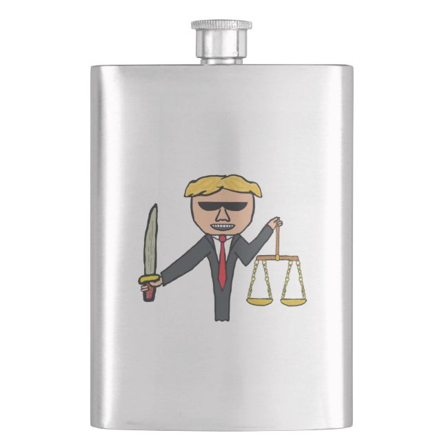 Lawyer Hip Flask (Front)