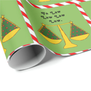 Lawyer Holiday Gift Wrapping Paper