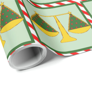 Lawyer Holiday Gift Wrapping Paper