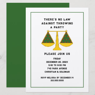 Lawyer Holiday Party Invitation
