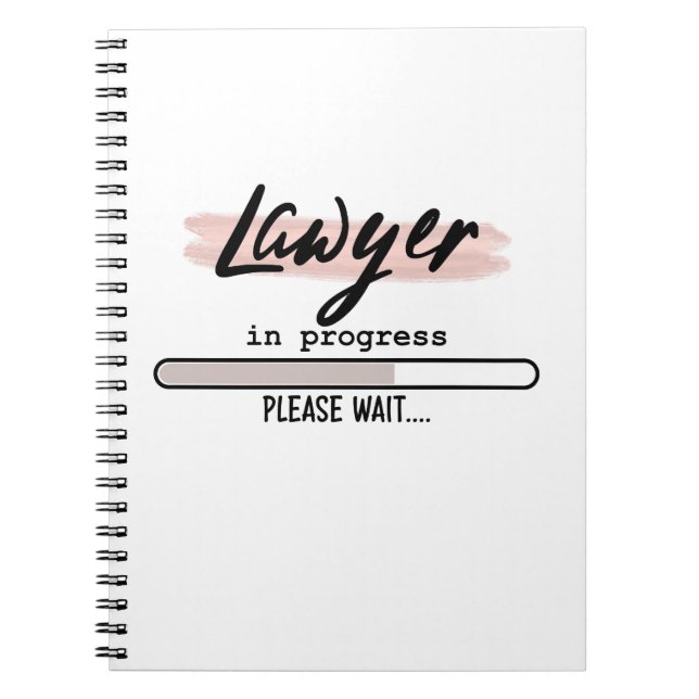 Lawyer in progress, Lawyer Dad, Gift for him, Gift Notebook (Front)