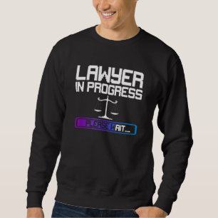Lawyer In Progress Scales Of Justice Law School Sweatshirt