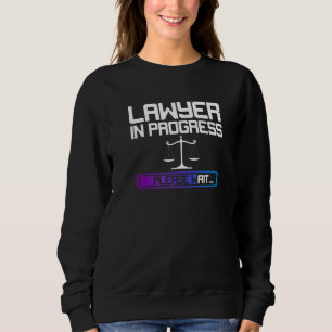 Lawyer In Progress Scales Of Justice Law School Sweatshirt