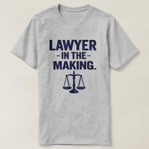 Lawyer In The Making Legal Typography T-Shirt