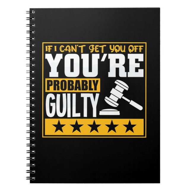 Lawyer Is Probably Guilty Notebook (Front)