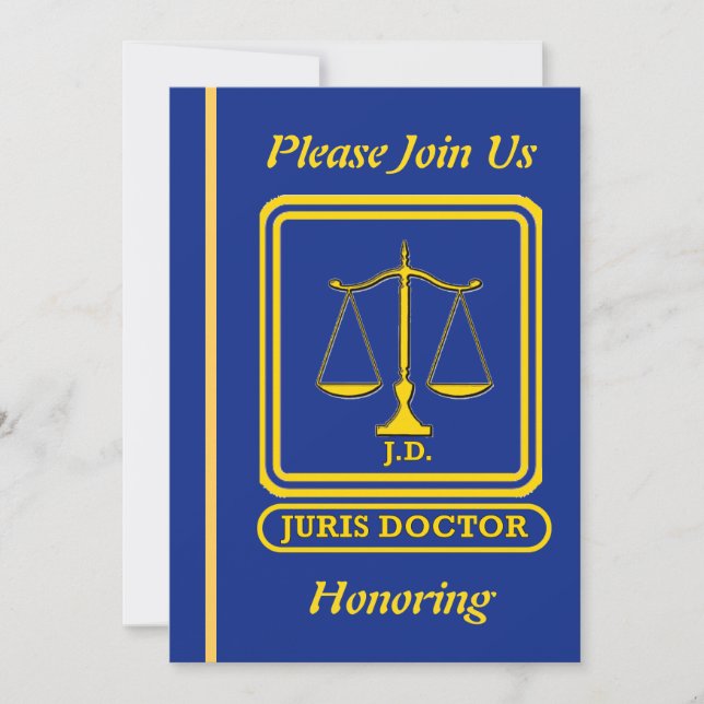 Lawyer J.D. Retirement Invitation (Front)