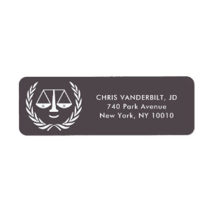 Lawyer Label Return Address Label