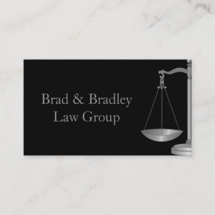 Lawyer Law Attorney Court Scale Consultant Judge Business Card