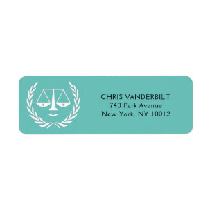 Lawyer Law Office Return Address Label