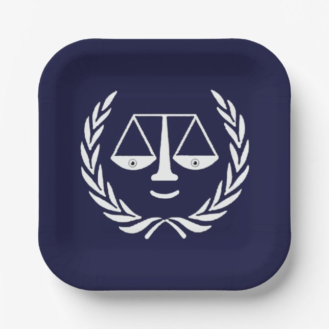 Lawyer Law School Graduation Paper Plates (Front)