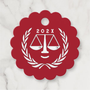 Lawyer Law School Graduation Party Favour Tags
