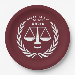 Lawyer Law School Graduation Party Paper Plates