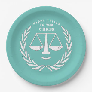 Lawyer Law School Graduation Party Paper Plates