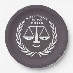 Lawyer Law School Graduation Party Paper Plates