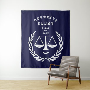 Lawyer Law School Graduation Party Tapestry