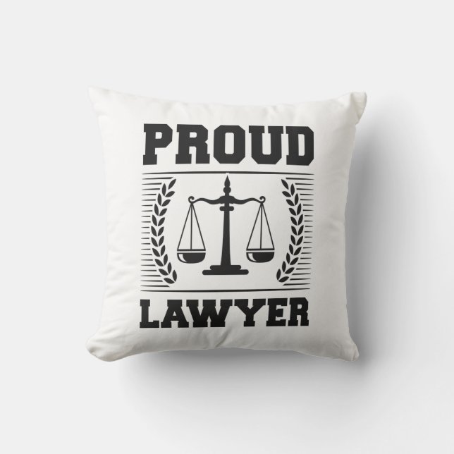 Lawyer Law Student Proud Lawyer Cushion (Front)