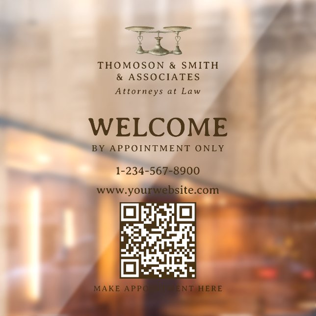 Lawyer Legal Professional Appointment Only QR Code (Sheet 2)