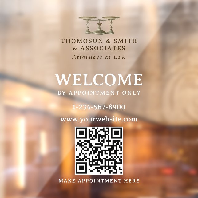 Lawyer Legal Professional Appointment Only QR Code (Sheet 2)