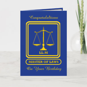 Lawyer LL.M Birthday Card