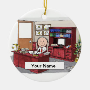 Lawyer - Male Ceramic Ornament