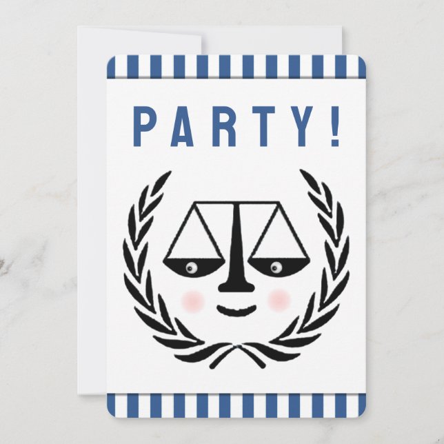 Lawyer Party Invitation (Front)