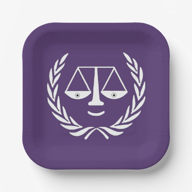 Lawyer Party Paper Plates (Front)