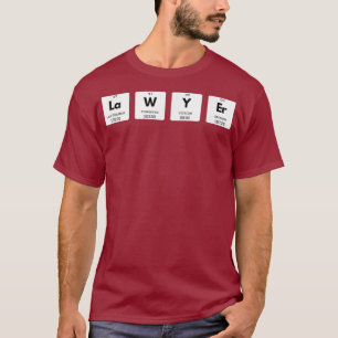 Lawyer Periodic Table Elements Funny Attorney T-Shirt