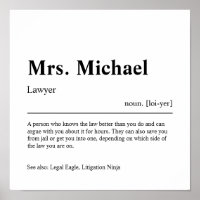 Lawyer Personalised Gift