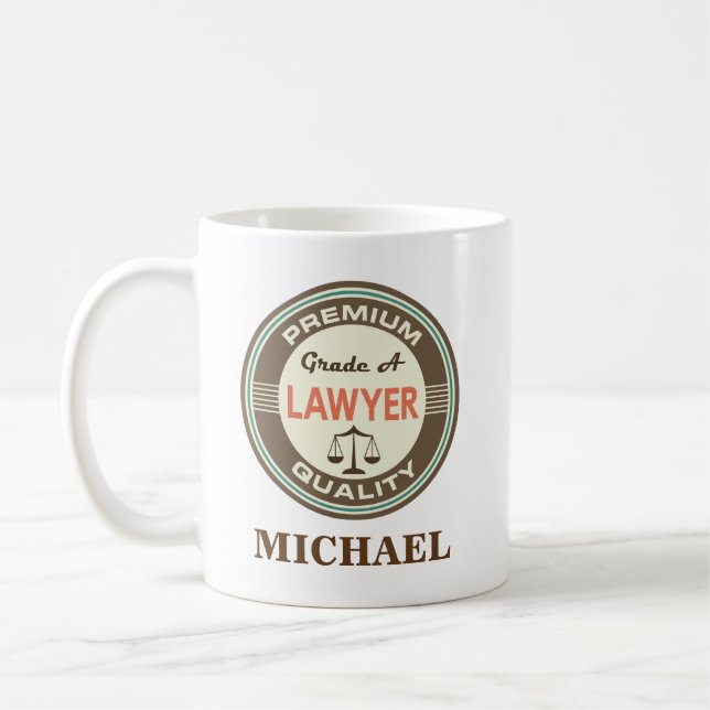 Lawyer Personalised Office Mug Gift (Left)