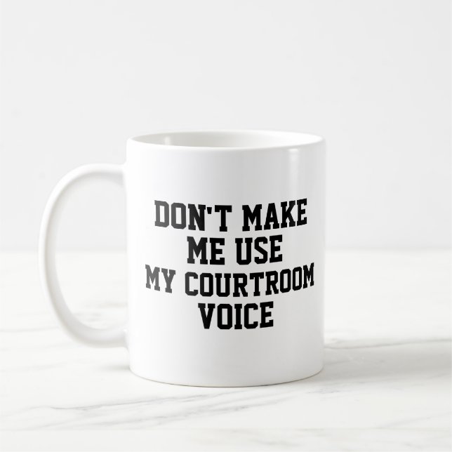 Lawyer Personalized Coffee Mug (Left)