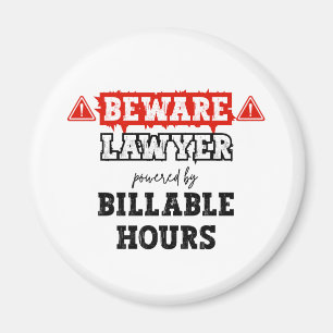 Lawyer Powered By Billable Hours Funny Attorney Magnet