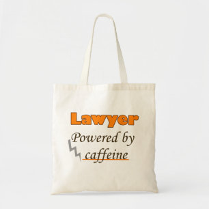 Lawyer Powered by caffeine Tote Bag