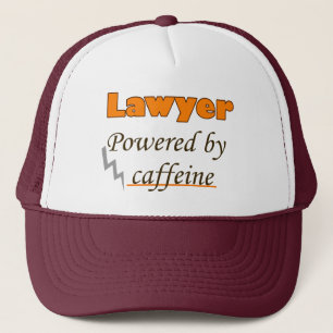 Lawyer Powered by caffeine Trucker Hat