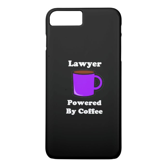 "Lawyer" Powered by Coffee Case-Mate iPhone Case (Back)