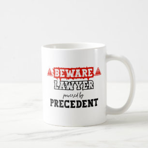 Lawyer Powered By Precedent Funny Attorney Coffee Mug