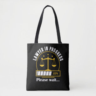 Lawyer progress Funny Lawyer Loading Tote Bag