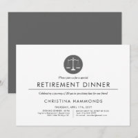 Lawyer Retirement Dinner | Minimal Style