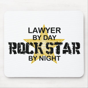 Lawyer Rock Star by Night Mouse Pad