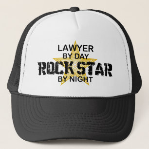 Lawyer Rock Star by Night Trucker Hat