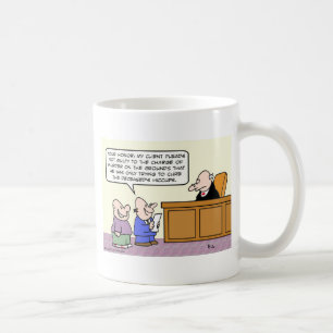 Lawyer says murder was really hiccups cure. coffee mug