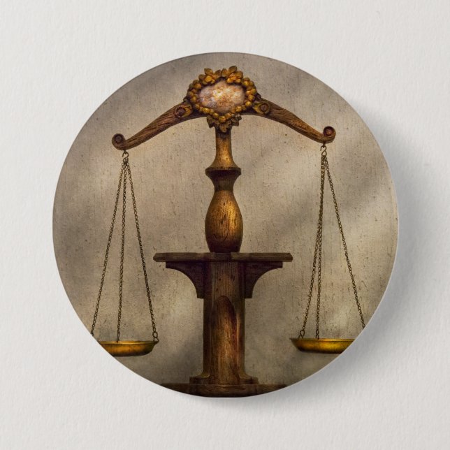 Lawyer - Scale - Fair and Just 7.5 Cm Round Badge (Front)