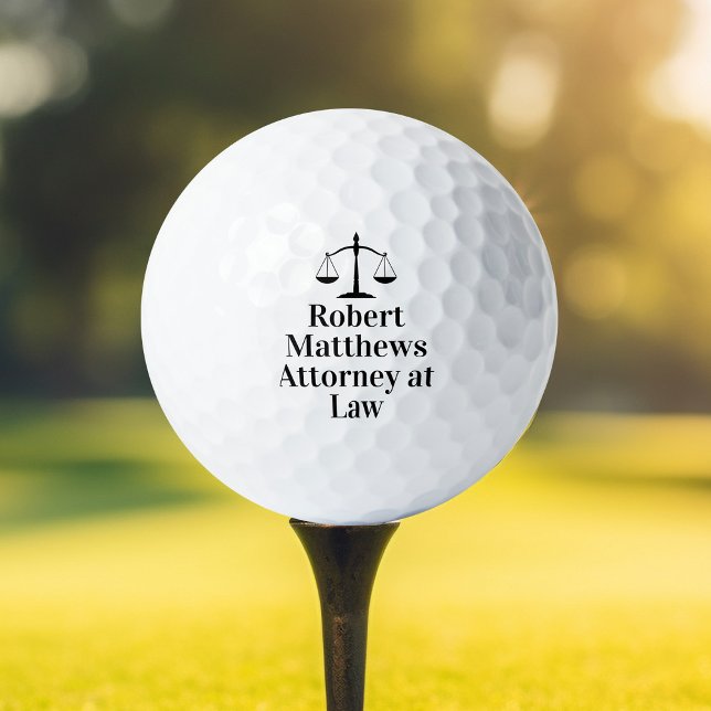 Lawyer Scales of Justice Custom Law Office Golf Balls (Creator Uploaded)