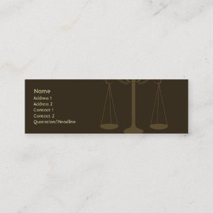 Lawyer - Skinny Mini Business Card