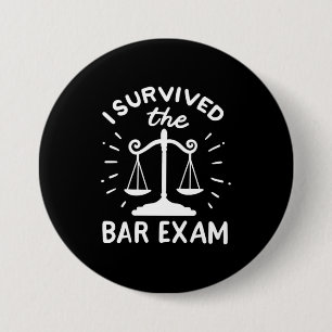 Lawyer Survived The Bar Exam 7.5 Cm Round Badge