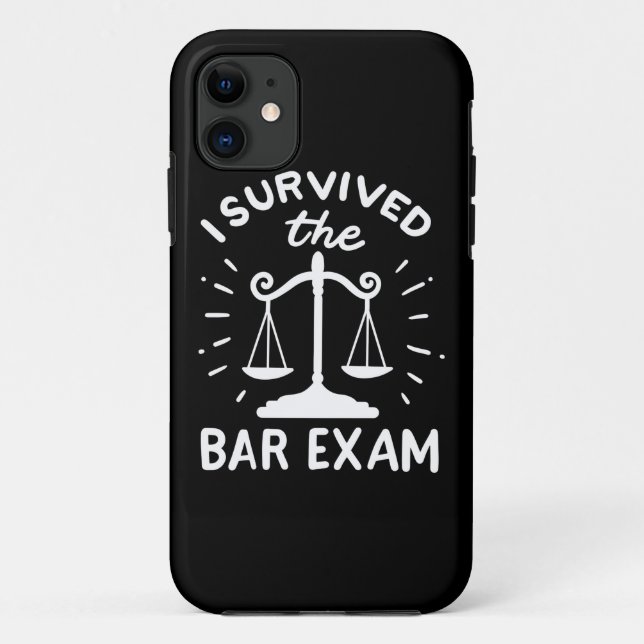 Lawyer Survived The Bar Exam Case-Mate iPhone Case (Back)