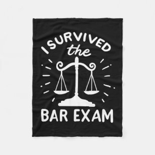 Lawyer Survived The Bar Exam Fleece Blanket