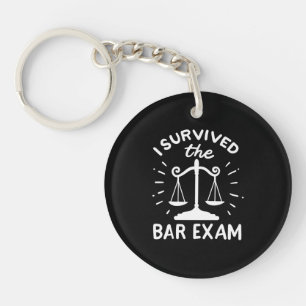 Lawyer Survived The Bar Exam Key Ring