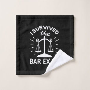 Lawyer Survived The Bar Exam Wash Cloth