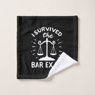 Lawyer Survived The Bar Exam Wash Cloth