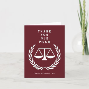 Lawyer Thank You Card
